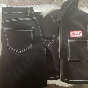 Black 2-piece Carpenter set